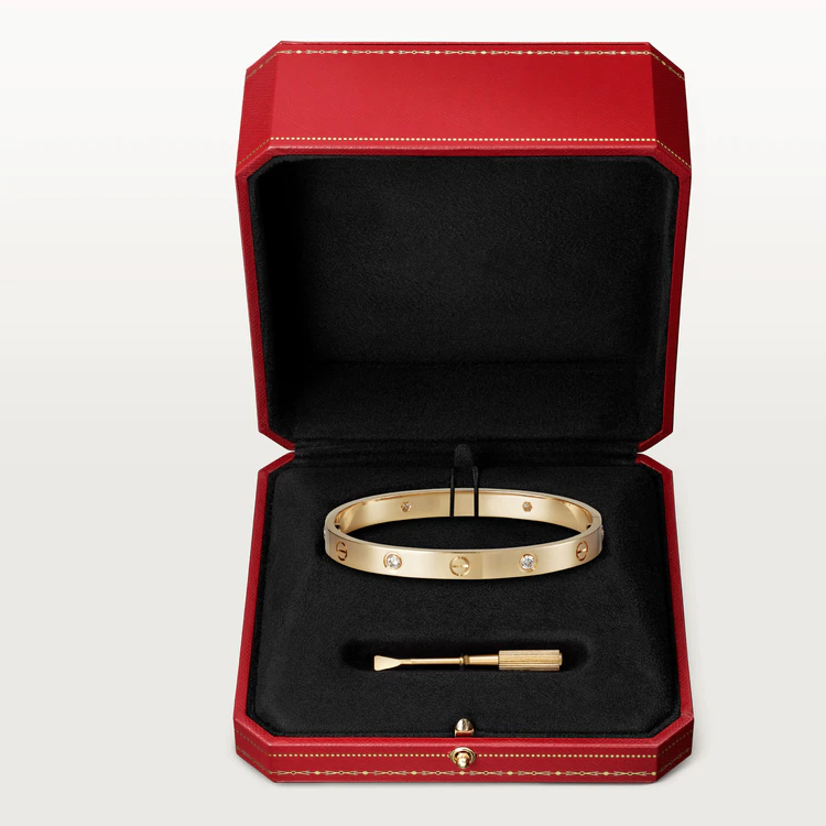 [Love Aura]LOVE BRACELET 6.1MM 4 DIAMONDS