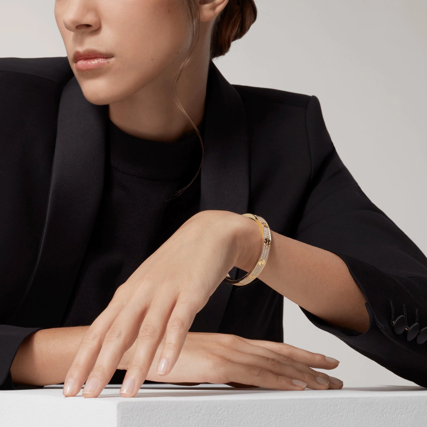 [Love Aura]LOVE BRACELET 6.1MM DIAMOND-PAVED