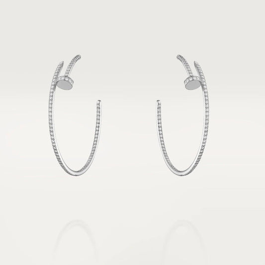 [Love Aura]JUSTE EARRINGS FULL DIAMONDS 1.8MM