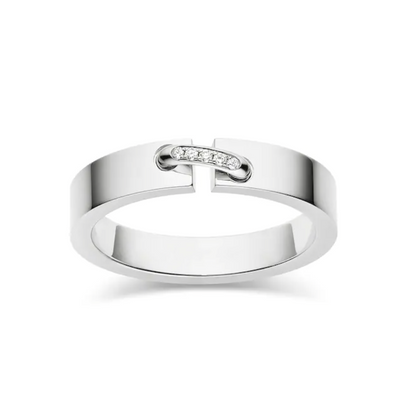[Love Aura]ALLIANCE LIENS VIDENCE DIAMOND 4MM RING