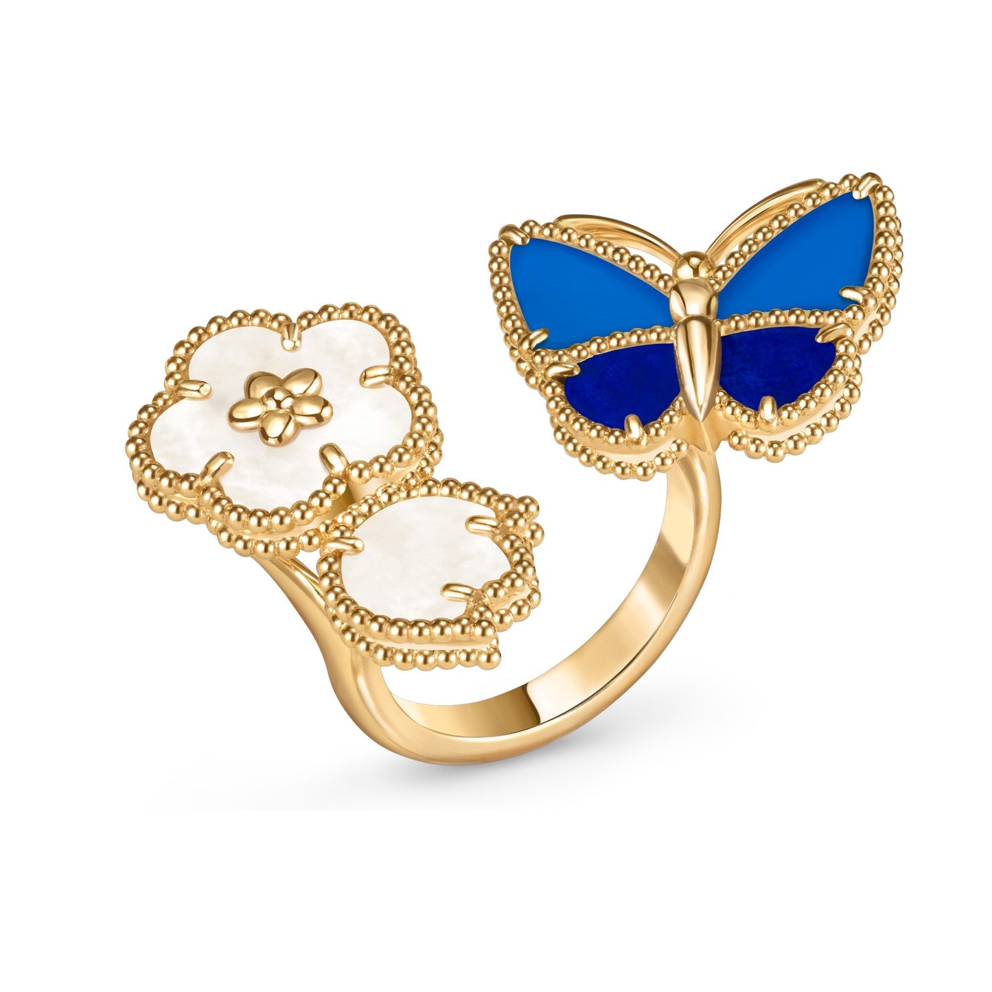 [Love Aura]LUCKY SPRING BUTTERFLY OPEN-FACE RINGS