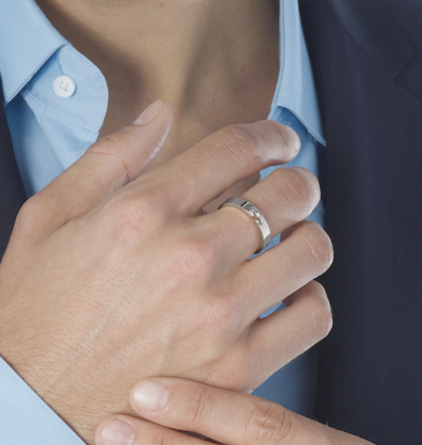 [Love Aura]ALLIANCE LIENS VIDENCE 4MM RING