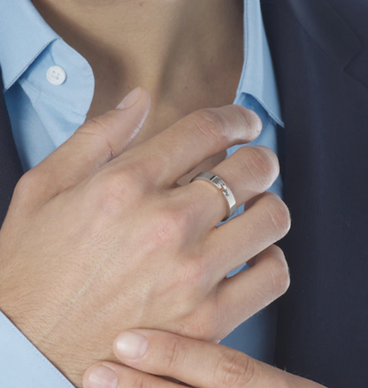 [Love Aura]ALLIANCE LIENS VIDENCE 4MM RING