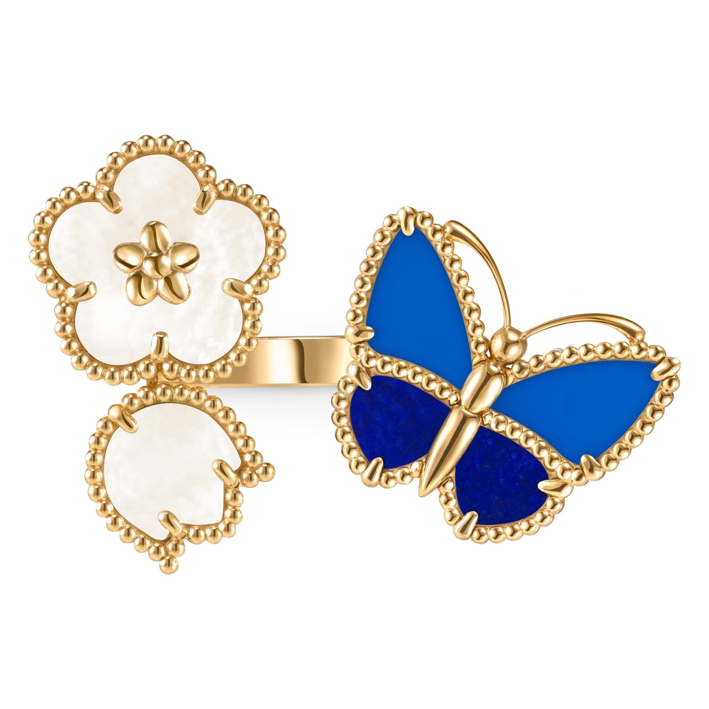 [Love Aura]LUCKY SPRING BUTTERFLY OPEN-FACE RINGS