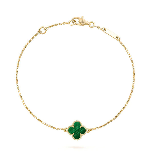 [Love Aura]CLOVER BRACELET MALACHITE 1 MOTIF