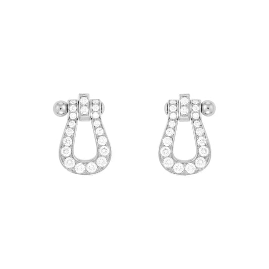 [Love Aura]FORCE 10 FULL DIAMOND STUD EARRINGS MINI MODEL
