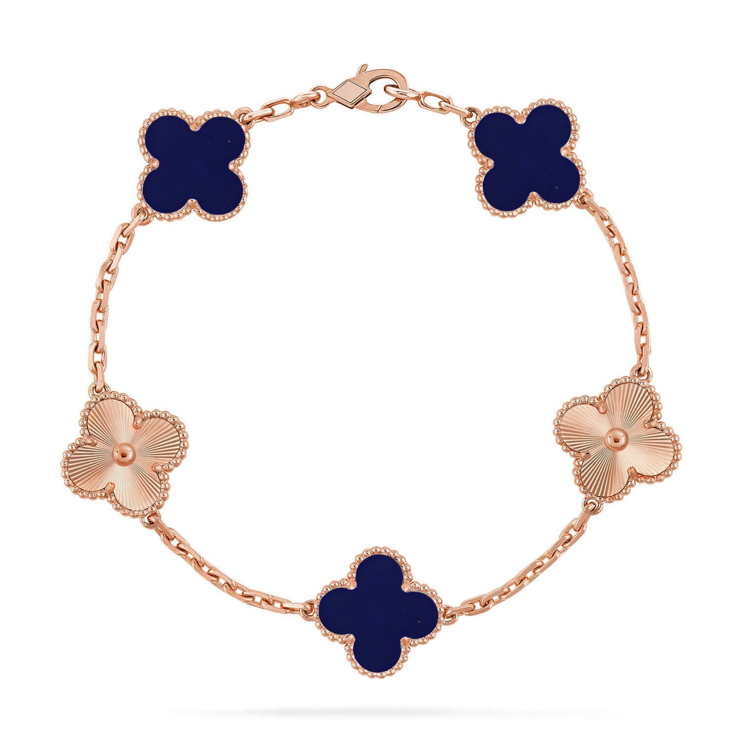 [Love Aura]CLOVER 5 MOTIF LAPIS LAZULI BRACELET COLLECTION