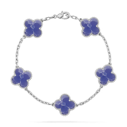 [Love Aura]CLOVER 5 MOTIF BLUE VEINS BRACELET COLLECTION