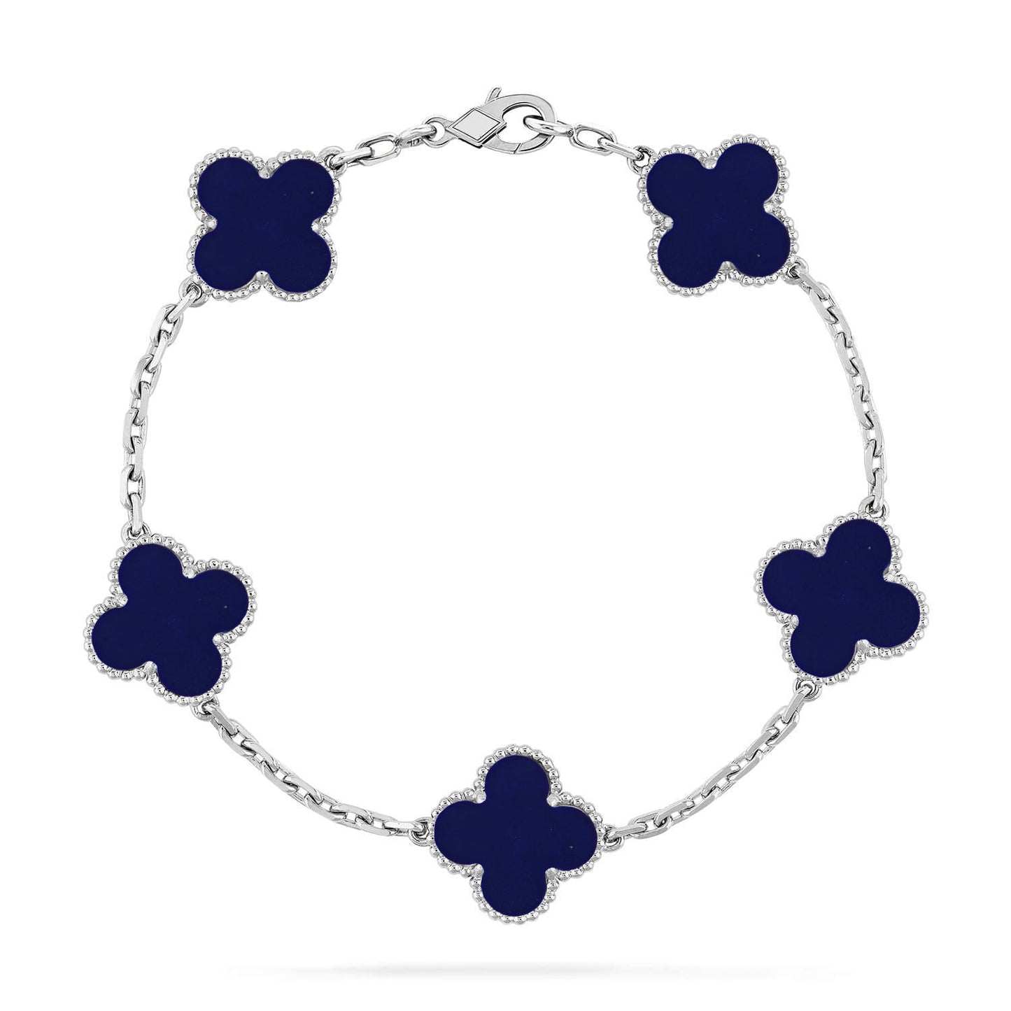[Love Aura]CLOVER 5 MOTIF LAPIS LAZULI BRACELET COLLECTION
