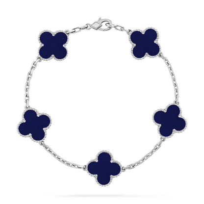 [Love Aura]CLOVER 5 MOTIF LAPIS LAZULI BRACELET COLLECTION