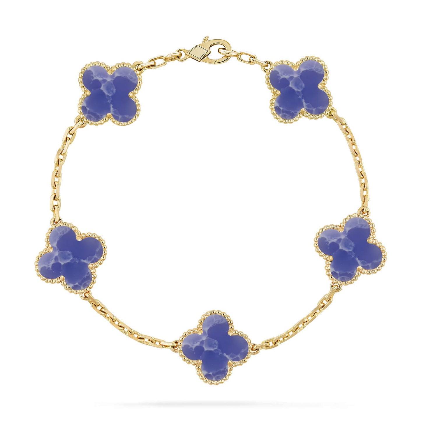 [Love Aura]CLOVER 5 MOTIF BLUE VEINS BRACELET COLLECTION