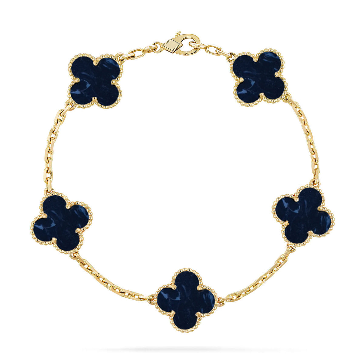 [Love Aura]CLOVER 5 MOTIF PIETERSITE BRACELET COLLECTION