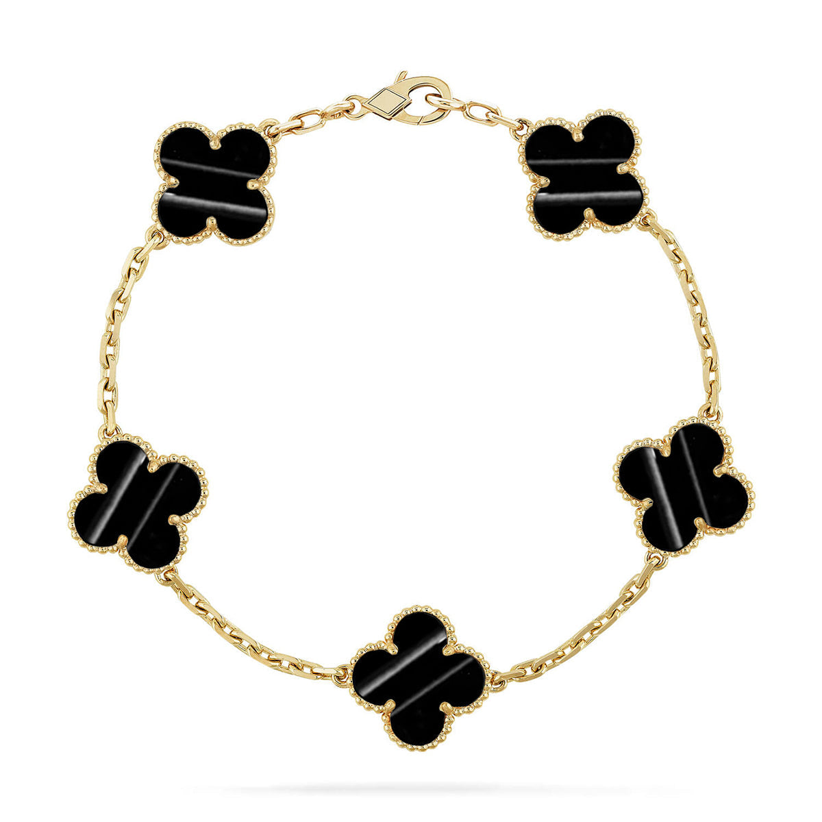 [Love Aura] CLOVER 5 MOTIF PULSAR STONE BRACELET COLLECTION
