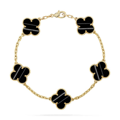 [Love Aura] CLOVER 5 MOTIF PULSAR STONE BRACELET COLLECTION