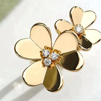 [Love Aura]CLOVER COMOS GOLD DIAMOND RING