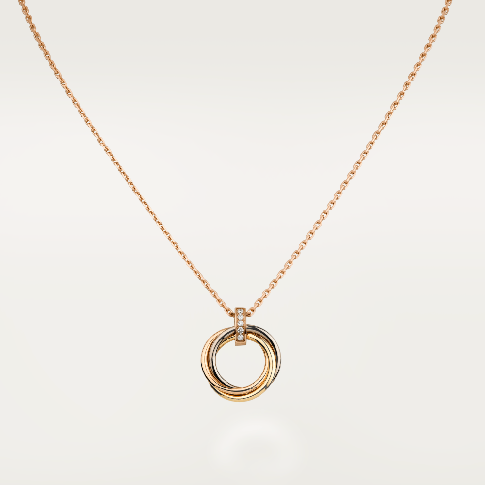 [Love Aura]TRINITY NECKLACE GOLD  DIAMONDS