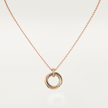 [Love Aura]TRINITY NECKLACE GOLD  DIAMONDS