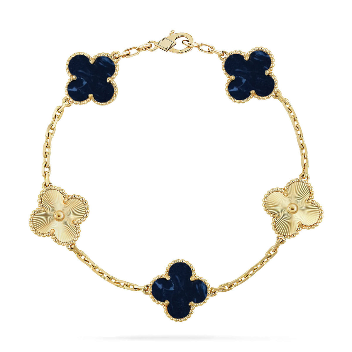 [Love Aura]CLOVER 5 MOTIF PIETERSITE BRACELET COLLECTION
