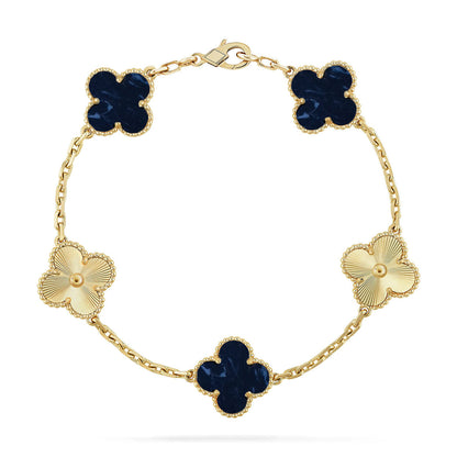 [Love Aura]CLOVER 5 MOTIF PIETERSITE BRACELET COLLECTION