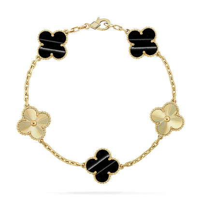 [Love Aura] CLOVER 5 MOTIF PULSAR STONE BRACELET COLLECTION