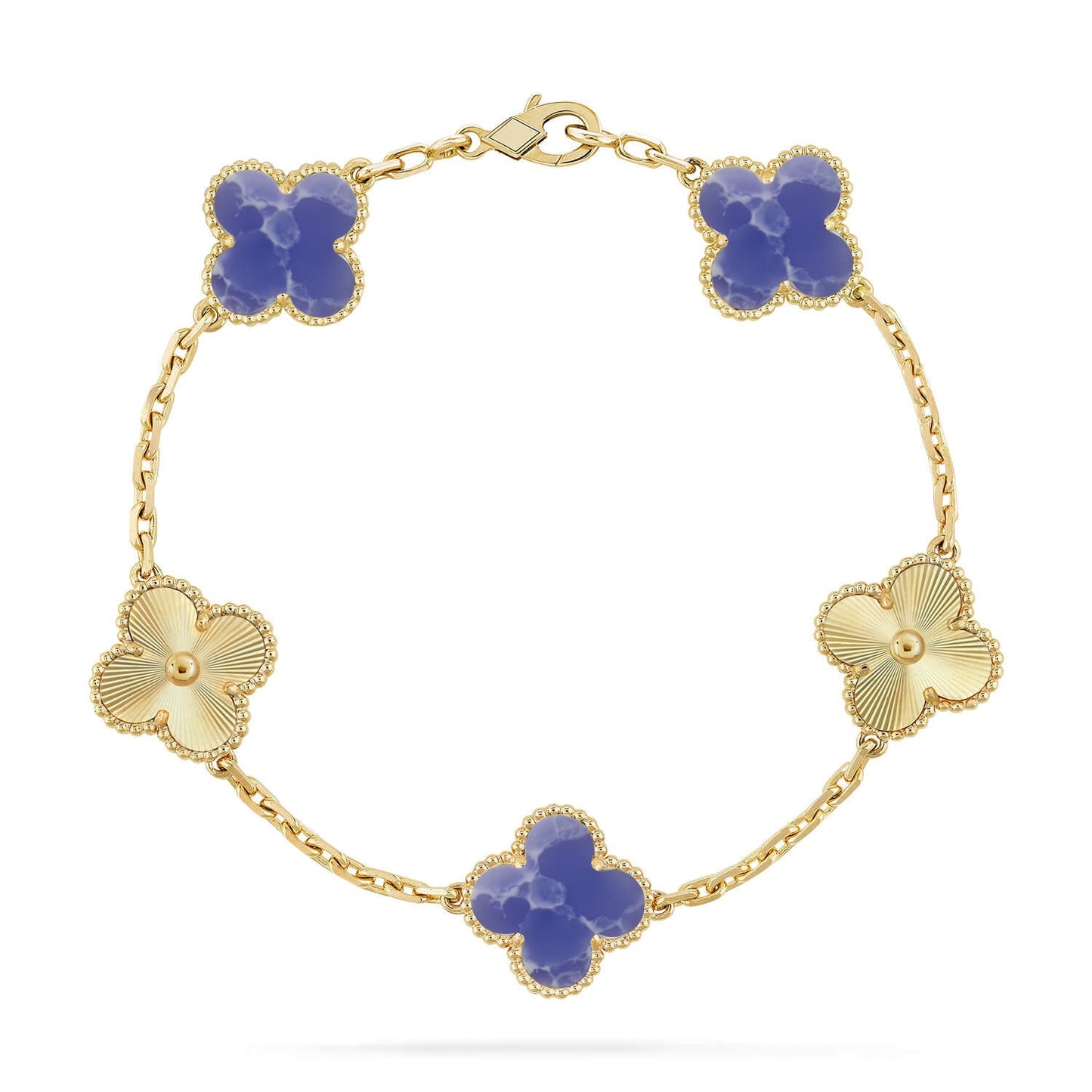 [Love Aura]CLOVER 5 MOTIF BLUE VEINS BRACELET COLLECTION