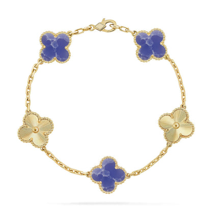 [Love Aura]CLOVER 5 MOTIF BLUE VEINS BRACELET COLLECTION