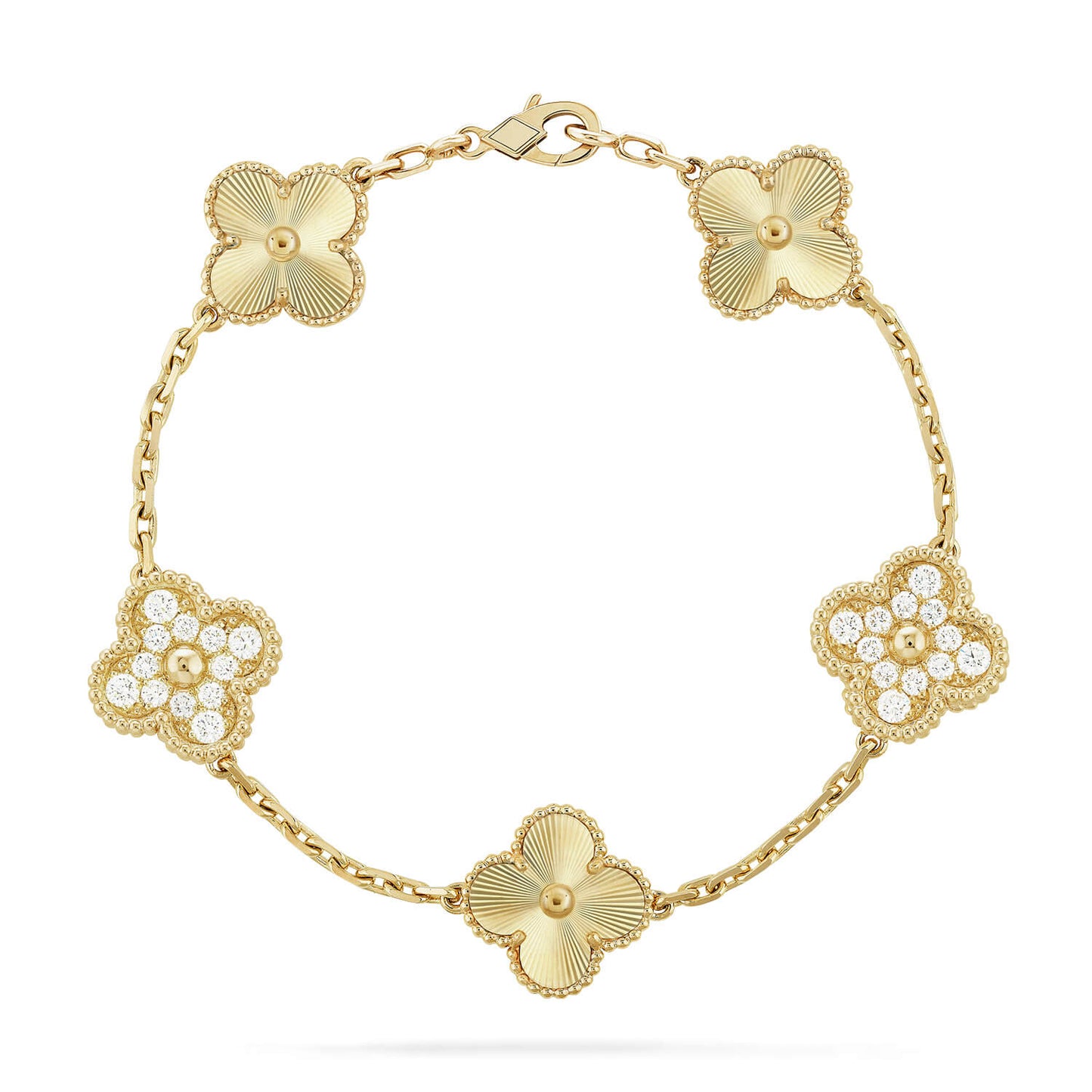 [Love Aura] CLOVER 5 MOTIF LASER BRACELET COLLECTION