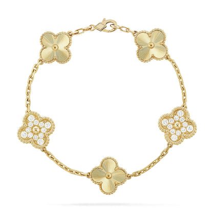 [Love Aura] CLOVER 5 MOTIF LASER BRACELET COLLECTION