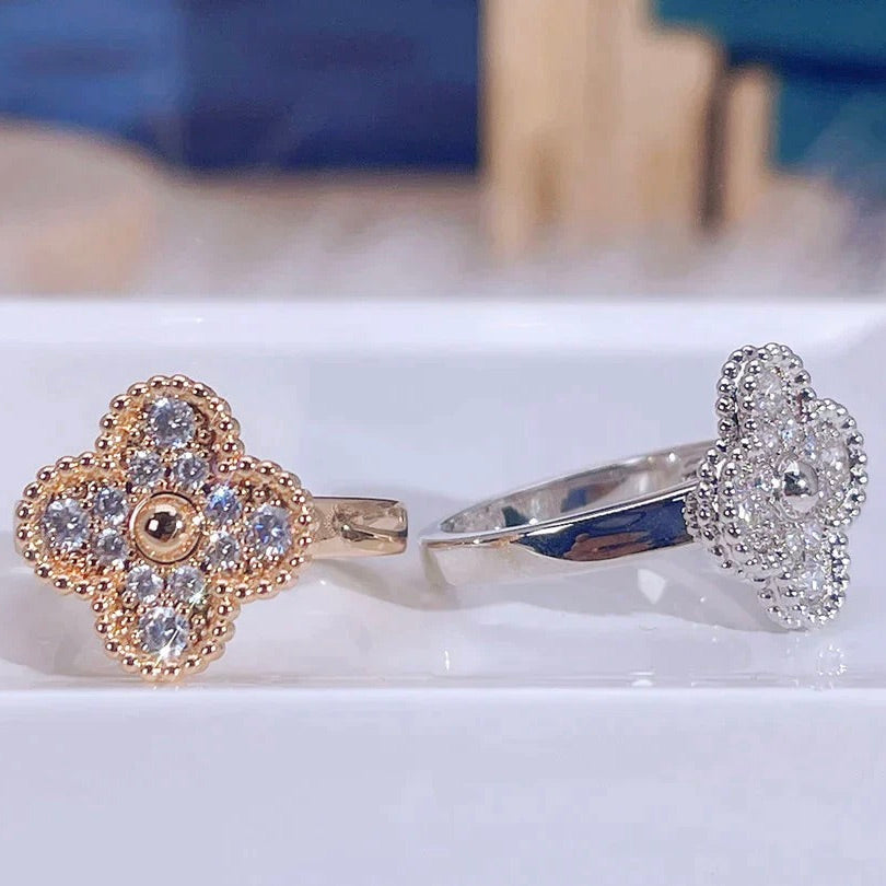 [Love Aura]CLOVER DIAMOND RING