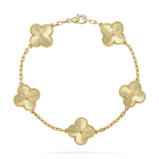 [Love Aura]CLOVER 5 FLOWERS LASER BRACELET