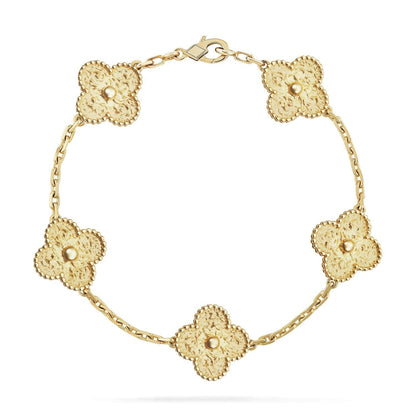 [Love Aura]CLOVER 5 MOTIFS BRONZING BRACELET