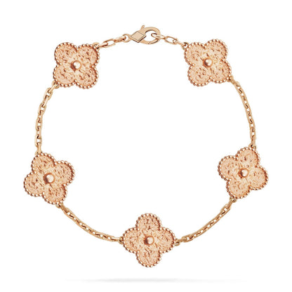 [Love Aura]CLOVER 5 MOTIFS BRONZING BRACELET