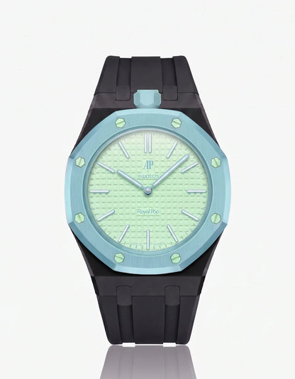 Rubber Strap & Case For AP x Swatch Royal Pop Blaue Acht