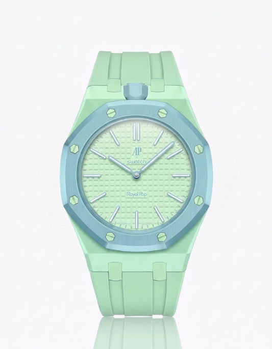 Silicone Strap & Bioceramic Case  Royal Pop  Blaue Acht