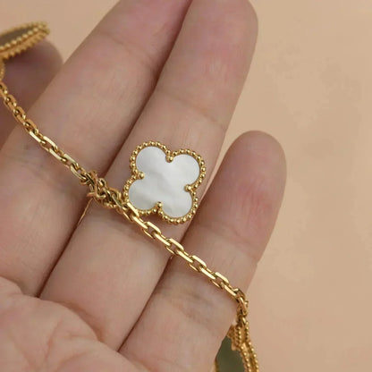 [Love Aura]LUCKY SPRING 5 MOTIF GOLD BRACELET