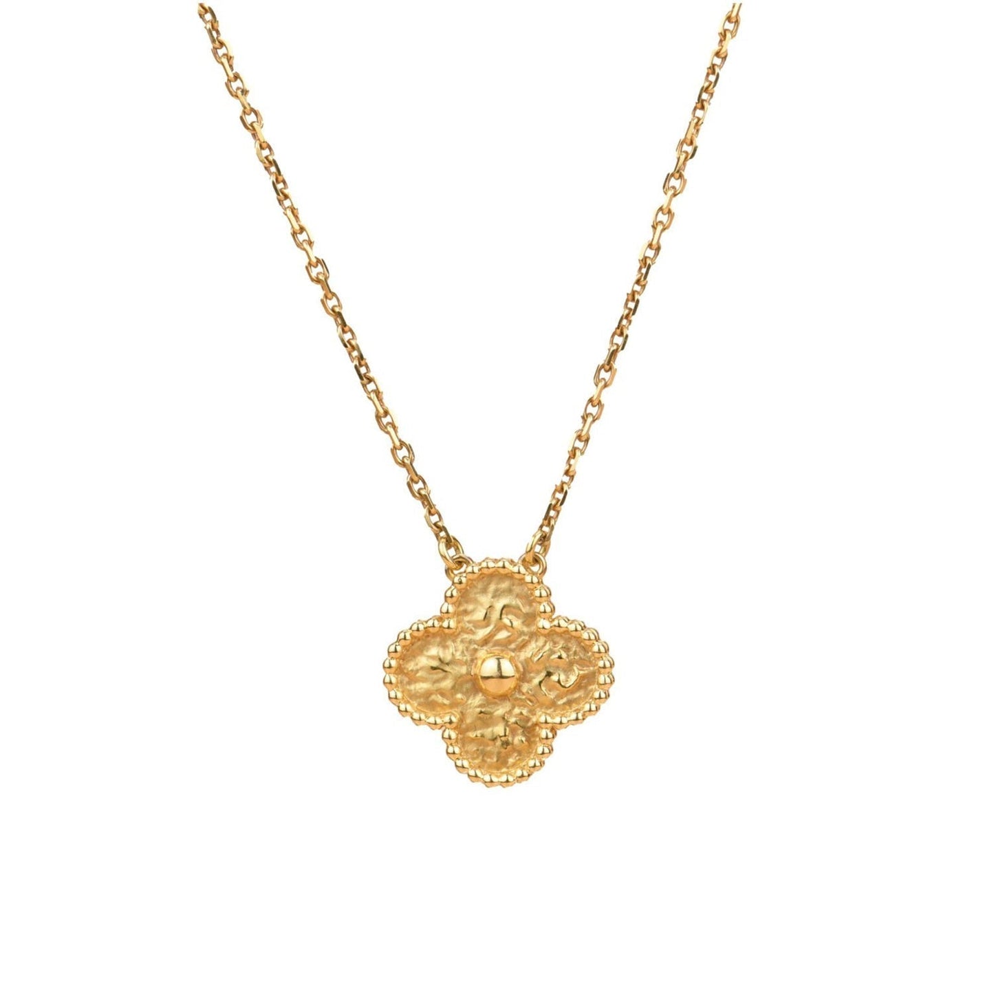 [Love Aura]CLOVER 15MM  BRONZING NECKLACE