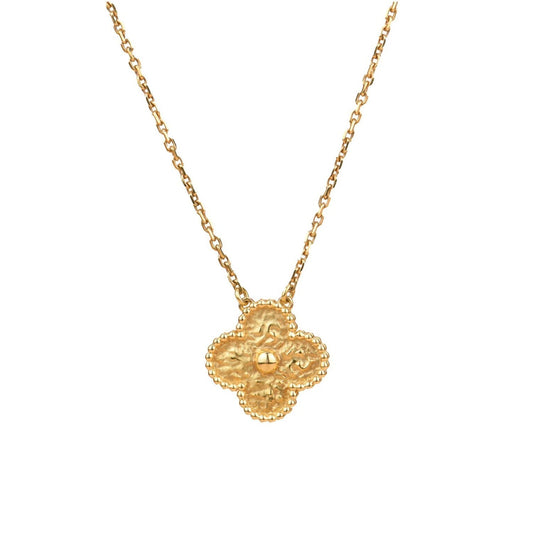 [Love Aura]CLOVER 15MM  BRONZING NECKLACE