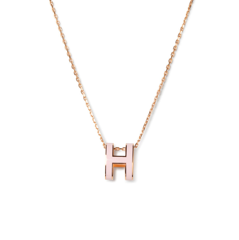 [Love Aura]POP H PEDANT PINK GOLD