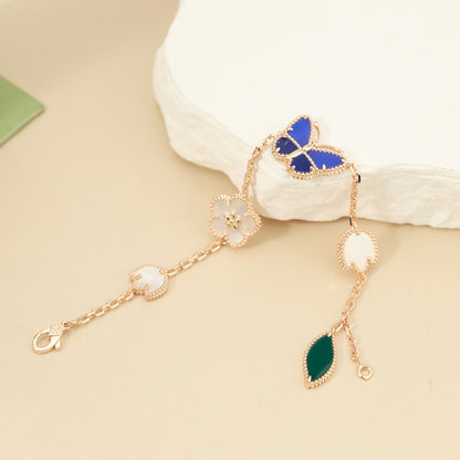 [Love Aura]LUCKY SPRING BUTTERFLY 5 MOTIF BRACELET
