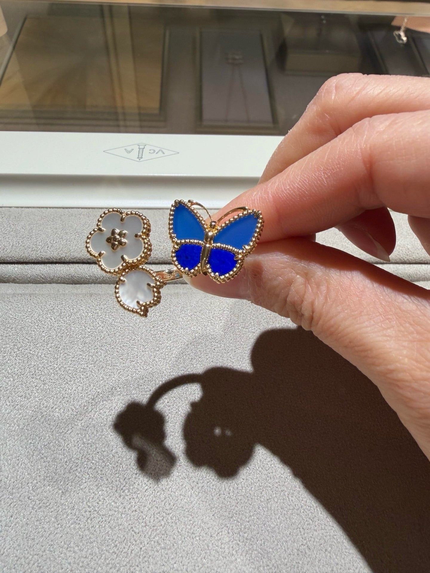 [Love Aura]LUCKY SPRING BUTTERFLY OPEN-FACE RINGS