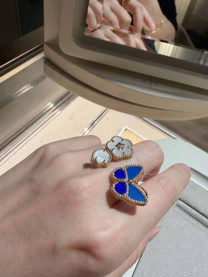 [Love Aura]LUCKY SPRING BUTTERFLY OPEN-FACE RINGS