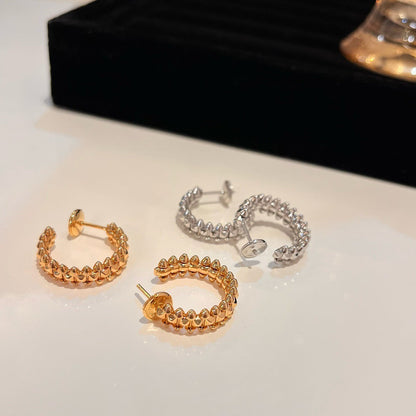 [Love Aura]CLASH SMALL HOOP EARRINGS
