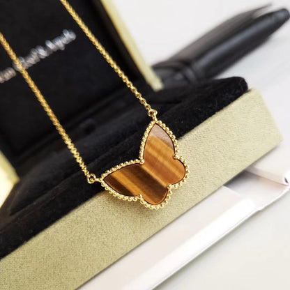 [Love Aura] TIGER__ EYE BUTTERFLY NECKLACE