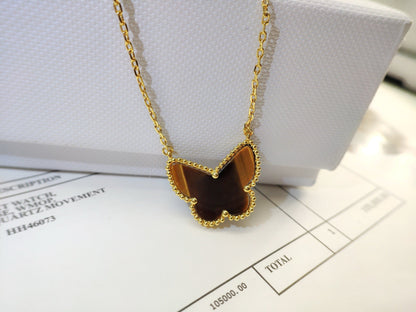 [Love Aura] TIGER__ EYE BUTTERFLY NECKLACE