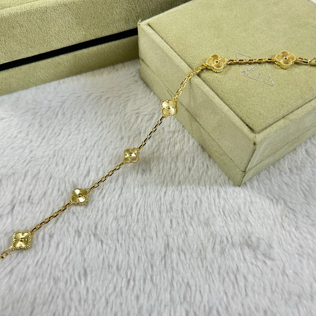 [Love Aura]CLOVER 6 MOTIF DIAMOND BRACELET