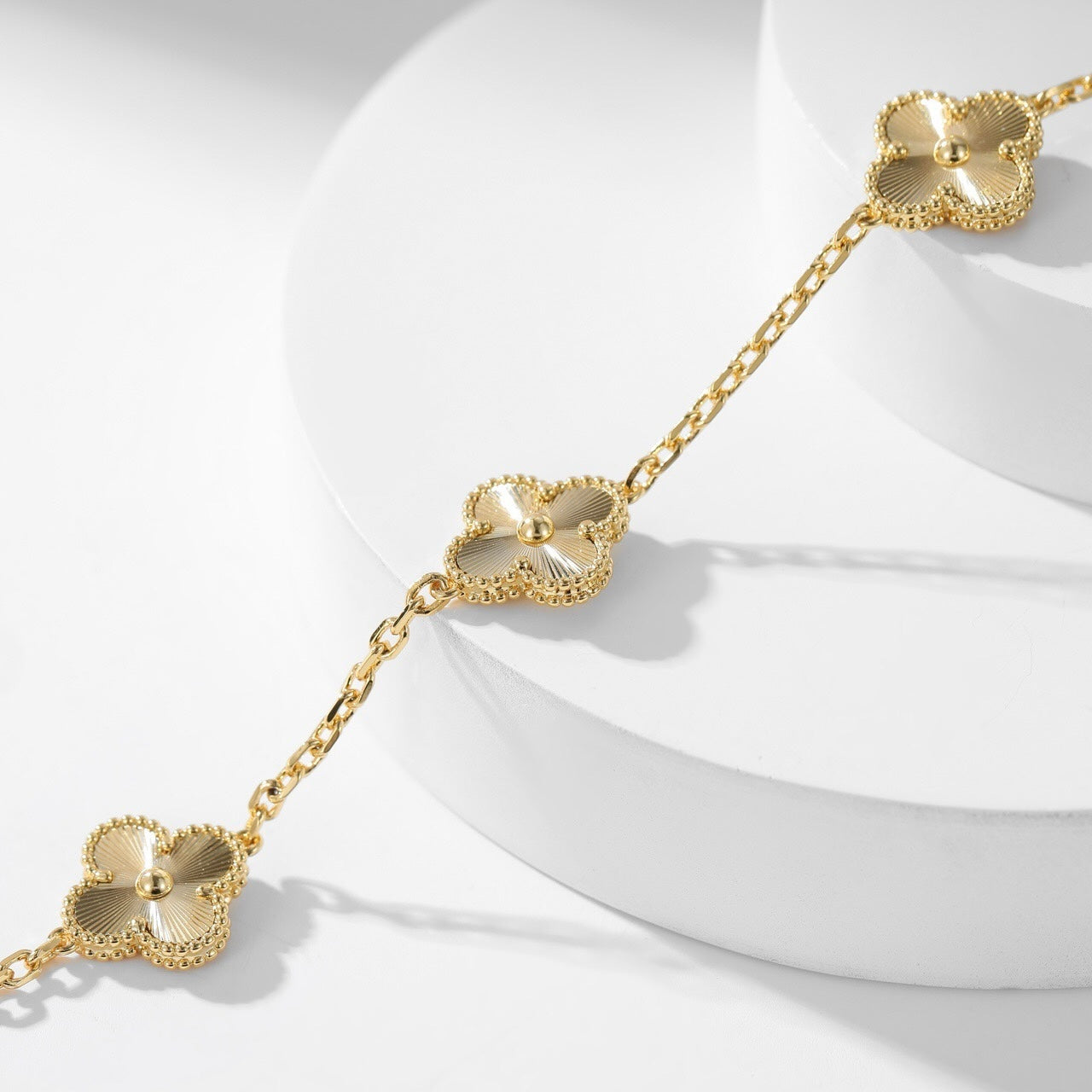 [Love Aura]CLOVER 10 MOTIFS LASER NECKLACE