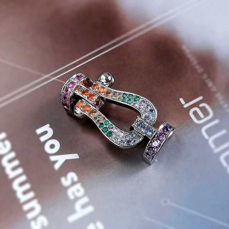 [Love Aura]FORCE LARGE HORSESHOE CLASP  METAL BRACELET