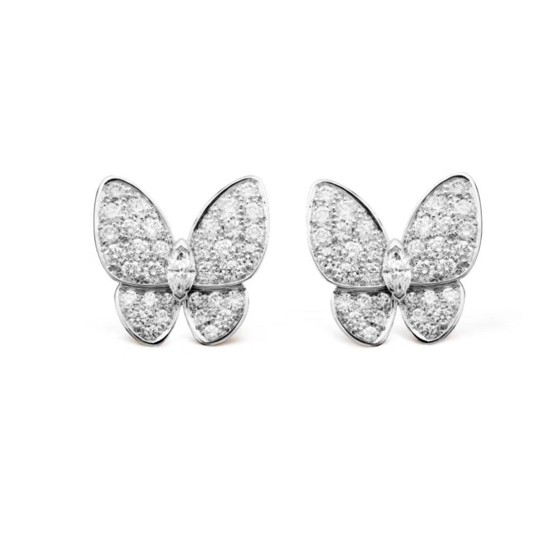 [Love Aura]BUTTERFLY ALL DIAMOND EARRINGS