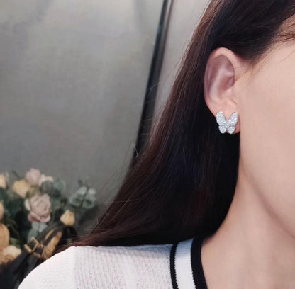 [Love Aura]BUTTERFLY ALL DIAMOND EARRINGS
