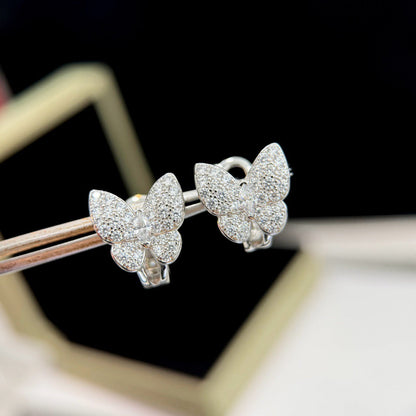 [Love Aura]BUTTERFLY ALL DIAMOND EARRINGS